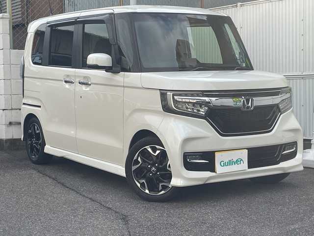 ホンダ Ｎ ＢＯＸ カスタム G EX ターボ ホンダセンシング 愛知県 2018(平30)年 10万km プレミアムホワイトパールⅡ ワンオーナー/社外SDナビテレビ/フルセグテレビ/バックカメラ/両側パワースライドドア/ホンダセンシング/ハーフレザーシート/ドライブレコーダー/ビルドインETC/純15インチAW/新車保証書・取説/スペアキー
