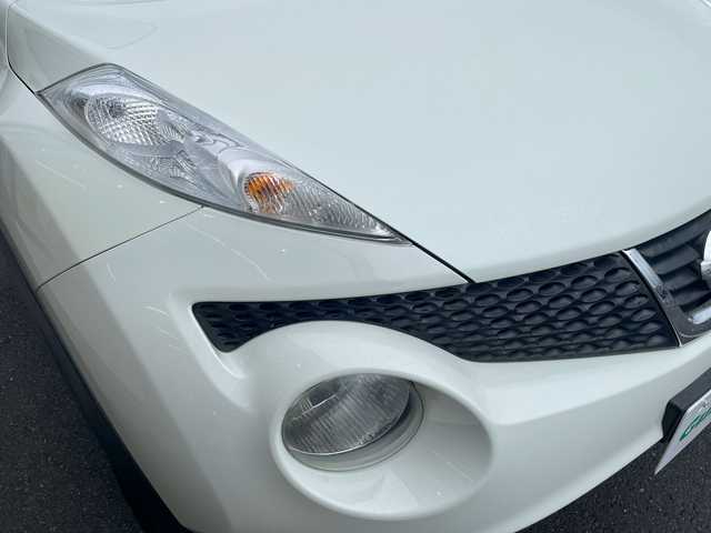 日産 ジューク 15RS タイプV 茨城県 2012(平24)年 7.5万km パール スマートキー/プッシュスタート/ドアバイザー/社外フロアマット/社外アルミホイール/電動格納ミラー/ダブルエアバッグ/オーディオレス/取扱説明書/保証書/記録簿/自家用車/パワーウィンドウ