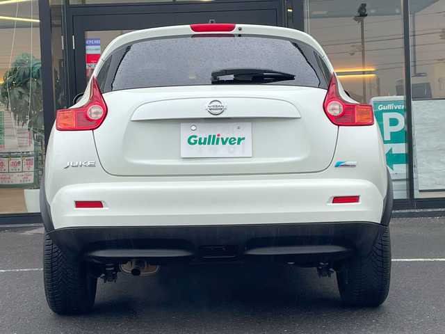 日産 ジューク 15RS タイプV 茨城県 2012(平24)年 7.5万km パール スマートキー/プッシュスタート/ドアバイザー/社外フロアマット/社外アルミホイール/電動格納ミラー/ダブルエアバッグ/オーディオレス/取扱説明書/保証書/記録簿/自家用車/パワーウィンドウ