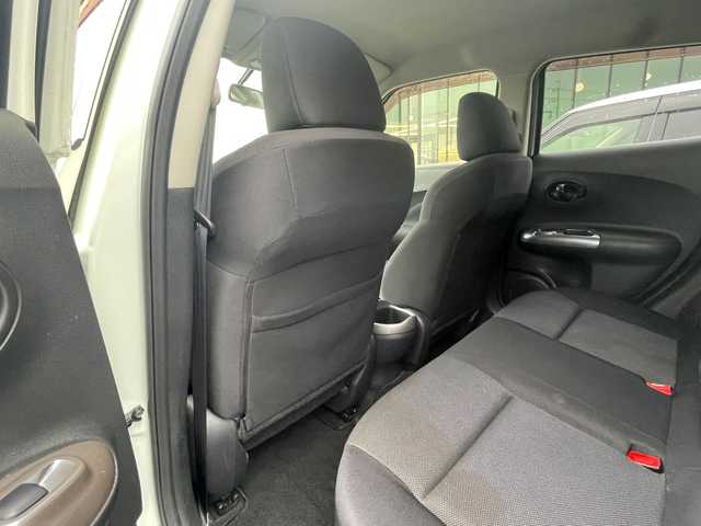 日産 ジューク 15RS タイプV 茨城県 2012(平24)年 7.5万km パール スマートキー/プッシュスタート/ドアバイザー/社外フロアマット/社外アルミホイール/電動格納ミラー/ダブルエアバッグ/オーディオレス/取扱説明書/保証書/記録簿/自家用車/パワーウィンドウ