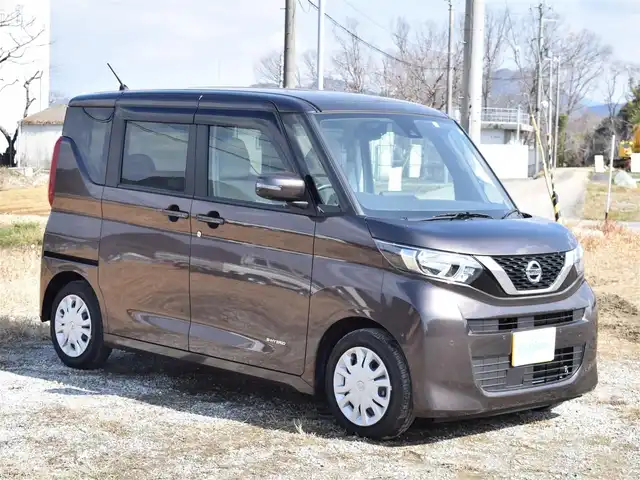 日産 ルークス X 兵庫県 2020(令2)年 0.4万km 茶 ワンオーナー/純正ナビ/全方位カメラ/ＴＶ/BLETOOTH接続可/パワースライドドア/ステアリングリモコン/スマートキー/プッシュスタート