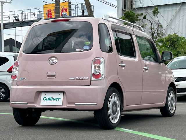 ダイハツ ミラ ココア プラスX 静岡県 2013(平25)年 5.1万km ムースピンクパール ワンオーナー/パワーステアリング/パワーウィンドウ/アイドリングストップ/リモコンキー/オートエアコン/社外ナビ（BT/フルセグTV）/ベンチシート/ルーフレール/ABS/Wエアバック/保証書/取扱説明書