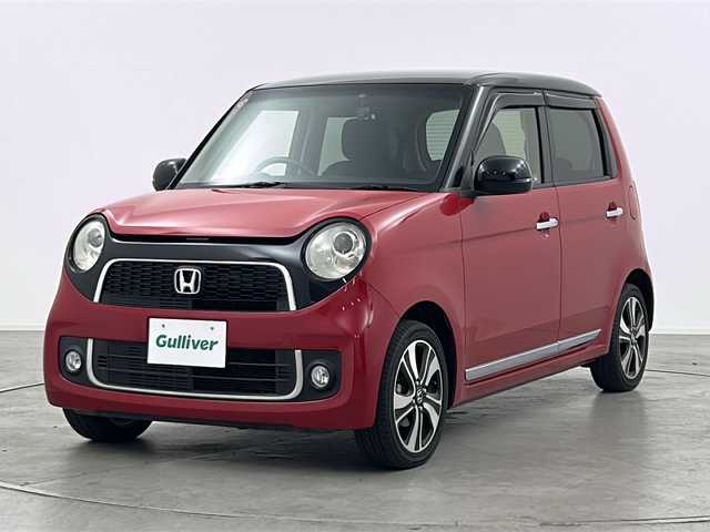 ホンダ Ｎ ＯＮＥ プレミアム ツアラー Lパッケージ 群馬県 2013(平25)年 5.1万km ミラノレッド 純正ディスプレイオーディオ　バックカメラ　革巻きステアリング　パドルシフト　クルーズコントロール　ＨＩＤヘッドライト　オートライト　フォグランプ　ドラレコ　スマートキー　プッシュスタート　禁煙車