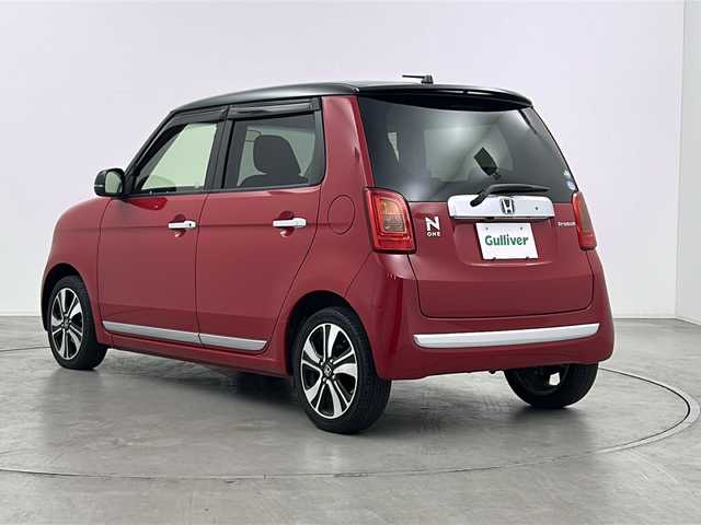 ホンダ Ｎ ＯＮＥ プレミアム ツアラー Lパッケージ 群馬県 2013(平25)年 5.1万km ミラノレッド 純正ディスプレイオーディオ　バックカメラ　革巻きステアリング　パドルシフト　クルーズコントロール　ＨＩＤヘッドライト　オートライト　フォグランプ　ドラレコ　スマートキー　プッシュスタート　禁煙車
