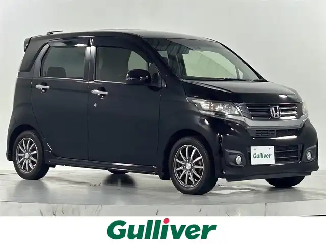 ホンダ Ｎ ＷＧＮ カスタム G ターボパッケージ 佐賀県 2016(平28)年 7.5万km スマートブラック carrozzeria製8インチメモリーナビ【AVIC-RL99】/【フルセグTV.DVD.CD.Bluetooth】/衝突被害軽減システム/クルーズコントロール/オートライト/バックカメラ/横滑り防止装置/カーテンエアバッグ/ETC/パドルシフト/HIDヘッドライト/フォグランプ/純正14インチアルミホイール/ハーフレザーシート/ベンチシート/純正フロアマット/ドアバイザー/ウィンカーミラー/プッシュスタート/スマートキー/スペアキー×１
