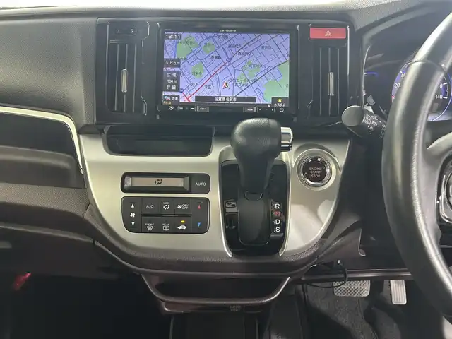 ホンダ Ｎ ＷＧＮ カスタム G ターボパッケージ 佐賀県 2016(平28)年 7.5万km スマートブラック carrozzeria製8インチメモリーナビ【AVIC-RL99】/【フルセグTV.DVD.CD.Bluetooth】/衝突被害軽減システム/クルーズコントロール/オートライト/バックカメラ/横滑り防止装置/カーテンエアバッグ/ETC/パドルシフト/HIDヘッドライト/フォグランプ/純正14インチアルミホイール/ハーフレザーシート/ベンチシート/純正フロアマット/ドアバイザー/ウィンカーミラー/プッシュスタート/スマートキー/スペアキー×１