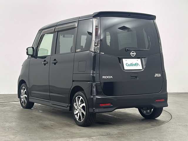 日産 ルークス ハイウェイスター 兵庫県 2012(平24)年 6.6万km ブルーイッシュブラック ・純正ナビ&BT&TV&CD&DVD&SD/・ETC/・片側パワースライドドア/・HIDライト/・オートライト/・フォグランプ/・純正フロアマット/・純正14インチアルミホイール/・純正バイザー/・スマートキー/・スペアキー/・プッシュスタート/・盗難防止装置
