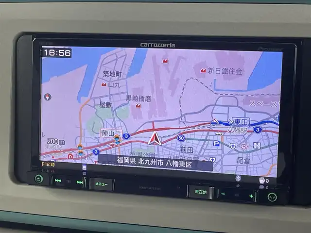 ダイハツ ムーヴ キャンバス G メイクアップ SA Ⅲ 福岡県 2018(平30)年 6.9万km パールホワイトⅢ/ファインミントメタリック 2トーン 社外ナビ／フルセグＴＶ　/バックカメラ　/ＥＴＣ　/スマートアシストIII　/コーナーセンサー　/衝突被害軽減ブレーキ　/横滑り防止装置　/アイドリングストップ　/両側電動スライドドア　/電動格納式ドアミラー　/ＬＥＤヘッドライト