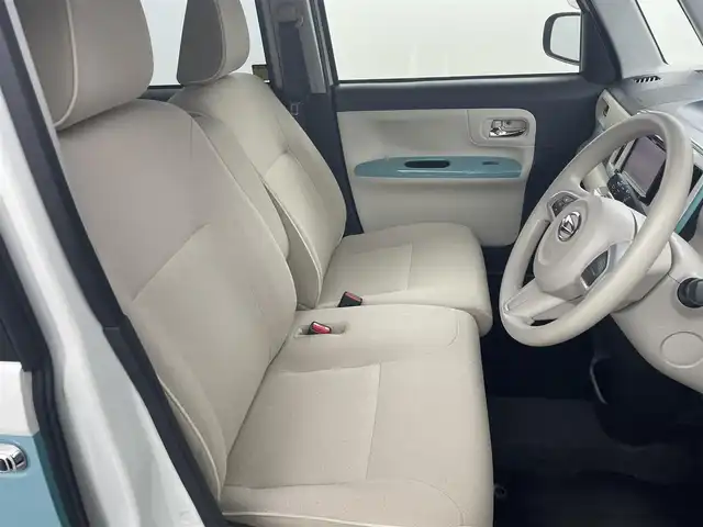 ダイハツ ムーヴ キャンバス G メイクアップ SA Ⅲ 福岡県 2018(平30)年 6.9万km パールホワイトⅢ/ファインミントメタリック 2トーン 社外ナビ／フルセグＴＶ　/バックカメラ　/ＥＴＣ　/スマートアシストIII　/コーナーセンサー　/衝突被害軽減ブレーキ　/横滑り防止装置　/アイドリングストップ　/両側電動スライドドア　/電動格納式ドアミラー　/ＬＥＤヘッドライト