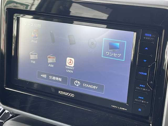 スズキ スペーシア カスタム HYBRID XS 福島県 2018(平30)年 1.7万km ピュアホワイトP デュアルセンサーブレーキサポート/衝突被害軽減ブレーキ/社外ナビゲーション/型番：MDV-L406W/【CD/DVD/USB/TV】/アラウンドビューモニター/ドライブレコーダー/両側電動スライドドア/運転席シートヒーター/ヘッドアップディスプレイ/リアサーキュレーター/シートバックテーブル/リアドアシェード/LEDオートライト/LEDフォグランプ/社外フロアマット/ドアバイザー