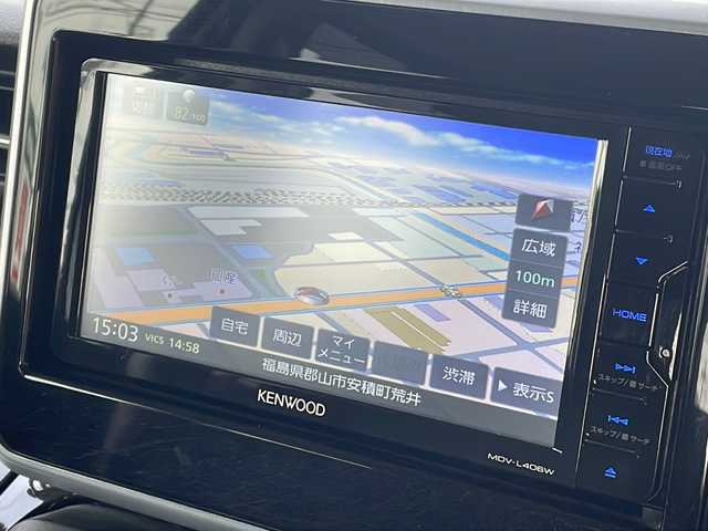 スズキ スペーシア カスタム HYBRID XS 福島県 2018(平30)年 1.7万km ピュアホワイトP デュアルセンサーブレーキサポート/衝突被害軽減ブレーキ/社外ナビゲーション/型番：MDV-L406W/【CD/DVD/USB/TV】/アラウンドビューモニター/ドライブレコーダー/両側電動スライドドア/運転席シートヒーター/ヘッドアップディスプレイ/リアサーキュレーター/シートバックテーブル/リアドアシェード/LEDオートライト/LEDフォグランプ/社外フロアマット/ドアバイザー