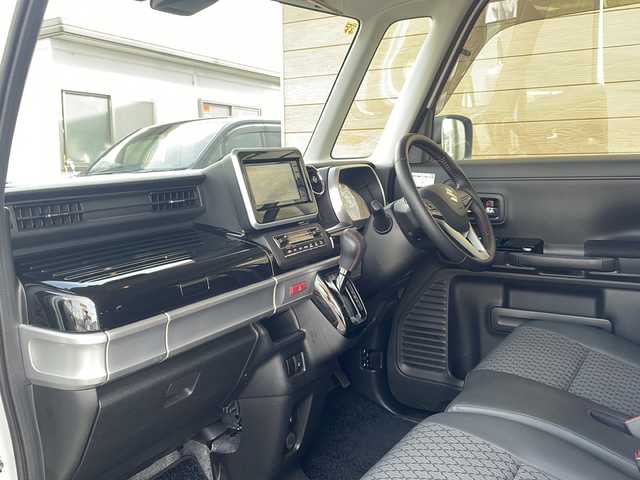 スズキ スペーシア カスタム HYBRID XS 福島県 2018(平30)年 1.7万km ピュアホワイトP デュアルセンサーブレーキサポート/衝突被害軽減ブレーキ/社外ナビゲーション/型番：MDV-L406W/【CD/DVD/USB/TV】/アラウンドビューモニター/ドライブレコーダー/両側電動スライドドア/運転席シートヒーター/ヘッドアップディスプレイ/リアサーキュレーター/シートバックテーブル/リアドアシェード/LEDオートライト/LEDフォグランプ/社外フロアマット/ドアバイザー
