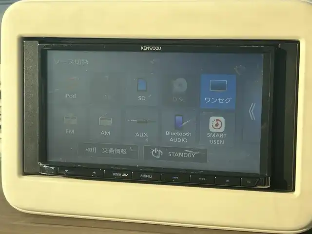 スズキ ラパン X 大阪府 2023(令5)年 0.2万km フォーンベージュM スズキセーフティサポート/社外ナビ/   TV/CD/Bluetooth/USB　　/バックカメラ/リアコーナーセンサー/前席シートヒーター　/アイドリングストップ/レーンキープアシスト　/ベンチシート　/前後ドライブレコーダー　/純正14インチアルミホイール　/LEDヘッドライト/ETC