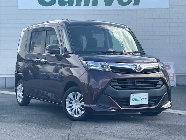 トヨタ タンク G S 静岡県 2018(平30)年 2.5万km プラムブラウンパールクリスタルシャイン ●純正SDナビ/(ワンセグ/CD/Bluetooth/AUX)/(デンソー/NSCD-W66)/●バックカメラ/●クルーズコントロール/●プリクラッシュセーフティ/●レーンキープアシスト/●オートライト/●ステアリングスイッチ/●ETC/●両側パワースライドドア/●レベライザー/●ドアバイザー/●純正ホイールキャップ/●社外フロアマット/●スマートキー/●プッシュスタート/●ダブルSRS＋ABS