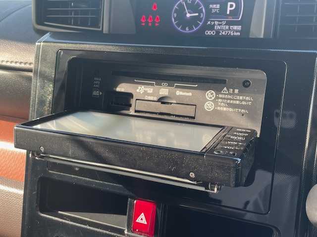 トヨタ タンク G S 静岡県 2018(平30)年 2.5万km プラムブラウンパールクリスタルシャイン ●純正SDナビ/(ワンセグ/CD/Bluetooth/AUX)/(デンソー/NSCD-W66)/●バックカメラ/●クルーズコントロール/●プリクラッシュセーフティ/●レーンキープアシスト/●オートライト/●ステアリングスイッチ/●ETC/●両側パワースライドドア/●レベライザー/●ドアバイザー/●純正ホイールキャップ/●社外フロアマット/●スマートキー/●プッシュスタート/●ダブルSRS＋ABS