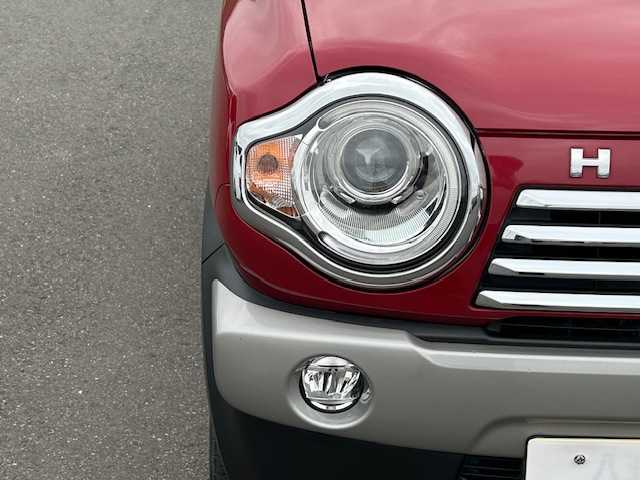 スズキ ハスラー J 茨城県 2019(令1)年 0.7万km フェニックスレッドパール/ホワイト2トーンルーフ 社外7型ナビ/アラウンドビューモニター/ビルトインETC/ドライブレコーダー前後/シートヒーター/衝突軽減システム/横滑り防止装置/レーン逸脱警報/オートライト/USB入力端子/アイドリングストップ/スマートキー