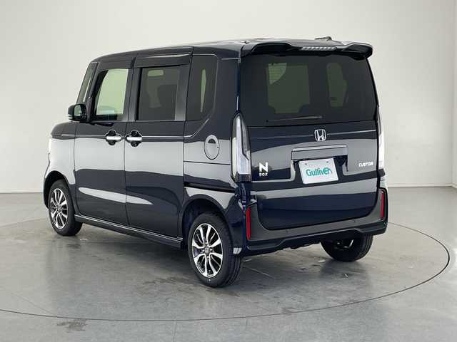 ホンダ Ｎ ＢＯＸ カスタム 長野県 2025(令7)年 0.2万km ミッドナイトブルービームM 4WD/ホンダセンシング/アダプティブクルーズコントロール/レーンキープアシスト/衝突軽減ブレーキ/コーナーセンサー/先行車発進告知/標識認識表示/片側パワースライドドア/前席シートヒーター/LEDヘッドライト/オートライト/オートマチックハイビーム/ヘッドライトレベライザー/電動格納ミラー/ウィンカーミラー/ドアミラーヒーター/電動ホールド/ブレーキホールド/純正14インチAW装着/ドアバイザー/プッシュスタート/スマートキー/スペアキー1本