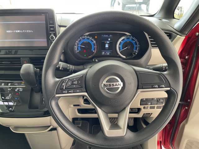 日産 ルークス X 愛知県 2020(令2)年 5.9万km スパークリングレッドM エマージェンシーブレーキ/純正9型ナビ　SDカードなし/全方位カメラ/片側パワースライド/バックカメラ/コーナーセンサー/オートライト/ドライブレコーダー/ETC/衝突軽減システム/フルセグ/CD DVD/Bluetooth/ステアリングスイッチ/スマートキー/プッシュスタート