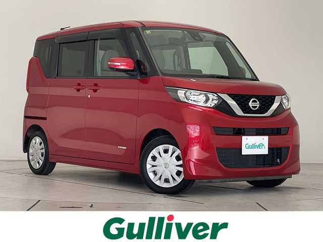 日産 ルークス X 愛知県 2020(令2)年 5.9万km スパークリングレッドM エマージェンシーブレーキ/純正9型ナビ　SDカードなし/全方位カメラ/片側パワースライド/バックカメラ/コーナーセンサー/オートライト/ドライブレコーダー/ETC/衝突軽減システム/フルセグ/CD DVD/Bluetooth/ステアリングスイッチ/スマートキー/プッシュスタート