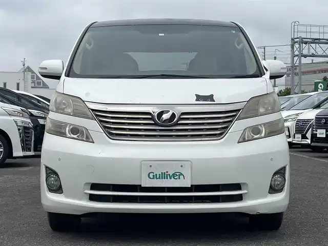 トヨタ ヴェルファイア 2．4X 道央・札幌 2010(平22)年 19.7万km ホワイトパールクリスタルシャイン 4WD/社外HDDナビ/FM/AM/CD/DVD/BT/フルセグTV/横滑り防止システム/クルーズコントロール/コーナーセンサー/バックカメラ/片側パワースライドドア/社外エンジンスターター/ドアバイザー/スマートキー/プッシュスタート/前席シートヒーター/電動格納ミラー/ドアバイザー/ETC