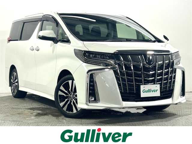 トヨタ アルファード S Cパッケージ 大阪府 2023(令5)年 1.8万km ホワイトパールクリスタルシャイン 純正ナビTV バックカメラ 三眼LED 黒革シート パワーシート/ヒーター/エアコン 電動リアゲート ハンドルヒーター 衝突軽減 レーダークルコン クリアランスソナー 100V電源 ドラレコ