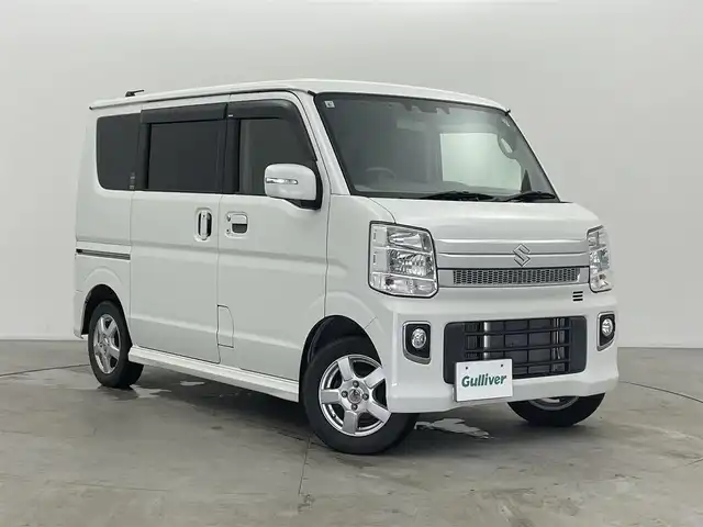 スズキ エブリィ ワゴン PZターボ スペシャル 富山県 2021(令3)年 3万km パールホワイト 純正ナビ（AM/FM/DVD/BT/フルセグ）/バックカメラ/ETC/D席シートヒーター/両側パワースライドドア/電動オートステップ/衝突被害軽減システム/レーンキープアシスト/コーナーセンサー/横滑り防止装置/社外アルミホイール/純正フロアマット/オートLEDライト/ステアリングスイッチ/純正ホイール付夏タイヤ積載有/レザー調シートカバー有