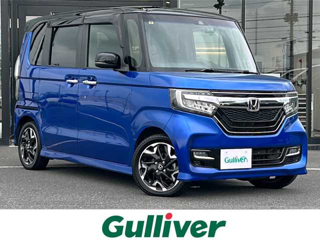 ホンダ Ｎ ＢＯＸ カスタム G L ターボ ホンダセンシング 茨城県 2018(平30)年 5.8万km ブリリアントスポーティブルーメタリック2トーン 横滑り防止装置/コーナーセンサー/LEDヘッドライト/衝突被害軽減システム/カーテンエアバッグ/Bluetooth/USB入力端子/ETC/バックカメラ/フルセグTV/SDナビ/両側パワースライドドア/スマートキー/冷房AAC/追従走行付クルーズコントロール/ドライブレコーダー/15インチ純正アルミホイール