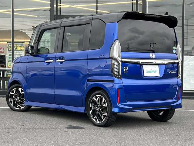 ホンダ Ｎ ＢＯＸ カスタム G L ターボ ホンダセンシング 茨城県 2018(平30)年 5.8万km ブリリアントスポーティブルーメタリック2トーン 横滑り防止装置/コーナーセンサー/LEDヘッドライト/衝突被害軽減システム/カーテンエアバッグ/Bluetooth/USB入力端子/ETC/バックカメラ/フルセグTV/SDナビ/両側パワースライドドア/スマートキー/冷房AAC/追従走行付クルーズコントロール/ドライブレコーダー/15インチ純正アルミホイール