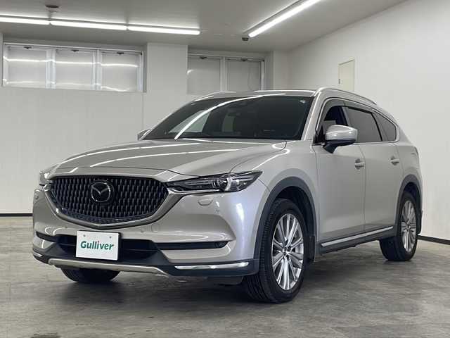 マツダ ＣＸ－８ XD エクスクルーシブモード 長崎県 2021(令3)年 9.3万km プラチナクォーツメタリック ワンオーナー/純正ナビ/全方位バックカメラ/（フルセグTV/Bluetooth）/サンルーフ/ETC2.0/ドライブレコーダー/クルーズコントロール/パドルシフト/ステアリングスイッチ/革巻きステアリング/D席N席電動シート/シートヒーター/シートエアコン/電動リアゲート/コーナーセンサー/車線逸脱警報/オートライト/LEDライト/スマートキー