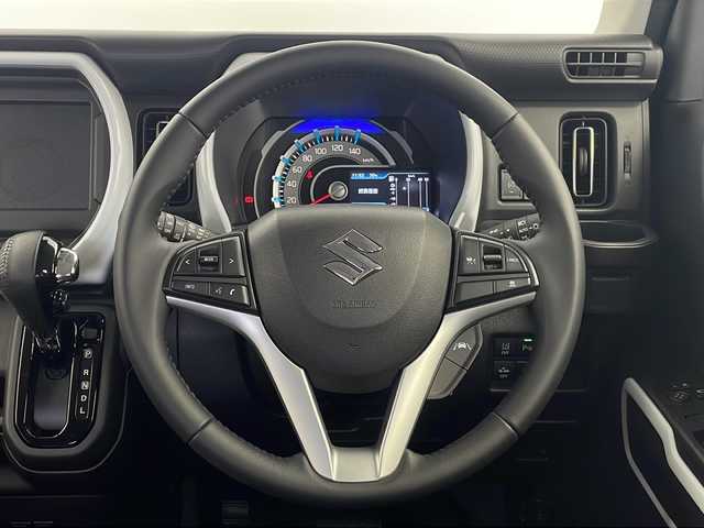 スズキ ハスラー HYBRID X 栃木県 2024(令6)年 0.3万km オフブルーM スズキセーフティサポート/・衝突軽減システム/・パーキングサポートセンサー/・レーダークルーズコントロール/・車線逸脱防止/・横滑り防止/・標識認識/前席シートヒーター/ステアリングスイッチ/電動格納ミラー/ドアミラーウインカー/LEDヘッドライト/サイドエアバック/純正アルミホイール/プッシュスタート/スマートキー