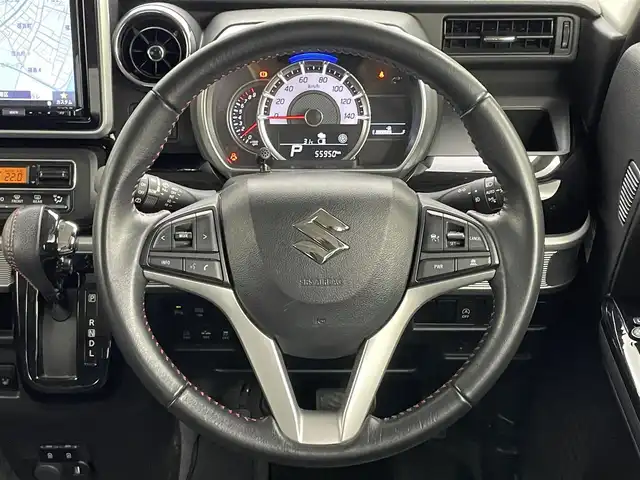 スズキ スペーシア カスタム HYBRID XS 岡山県 2020(令2)年 5.6万km ピュアホワイトP ８インチナビ/【Bluetooth/フルセグTV/CD/DVD】/型番：AVIC-RLS901II/全方位カメラ/両側パワースライドドア/ドライブレコーダー（前後）/運転席シートヒーター/追従型クルーズコントロール/オートハイビーム/LEDヘッドライト/ビルトインETC/衝突軽減ブレーキシステム