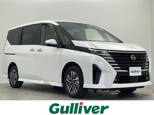 日産 セレナ e－パワー ハイウェイスター V 大阪府 2025(令7)年 0.1千km プリズムホワイト 登録済未使用車/純正12.3インチディスプレイオーディオ/【BT/フルセグTV/ナビ/USB/HDMI]/アラウンドビューモニター/デジタルインナーミラー/ETC2.0/ドライブレコーダー/ワイヤレス充電器/両側パワースライドドア/プロパイロット/衝突被害軽減システム/ブラインドスポットモニター/コーナーセンサー前後/オートライト/AUTOHOLD/純正16インチAW