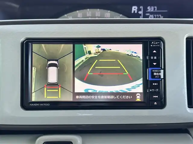 ダイハツ ムーヴ キャンバス X メイクアップ リミテッド SAⅢ 宮城県 2022(令4)年 2.7万km パールホワイトⅢ/スムースグレーマイカメタリック 2トーン スマートアシスト3/・衝突回避支援ブレーキ機能/・衝突警報機能/・車線逸脱警報機能/・誤発進抑制制御機能/・先行車発進お知らせ機能/・オートハイビーム/純正ナビ（NMZK-W70D）/・CD/DVD/・Bluetooth/・フルセグTV/パノラマモニター/両側パワースライドドア/ステアリングスイッチ/フォグランプ/オートライト/スマートキー＆プッシュスタート/スペアキー/電動格納ミラー/W/サイドエアバッグ