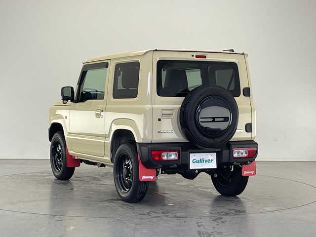 スズキ ジムニー XL 長野県 2024(令6)年 1.1万km シフォンアイボリーM ４ＷＤ・ターボ/社外ディスプレイオーディオ/Bluetooth Audio/衝突被害軽減ブレーキ/レーンディパーチャーアラート/オートライト/フォグランプ/バックソナー/スマートキー/プッシュスタート/アイドリングストップ/ETC2.0/背面タイヤ/前後ドライブレコーダー
