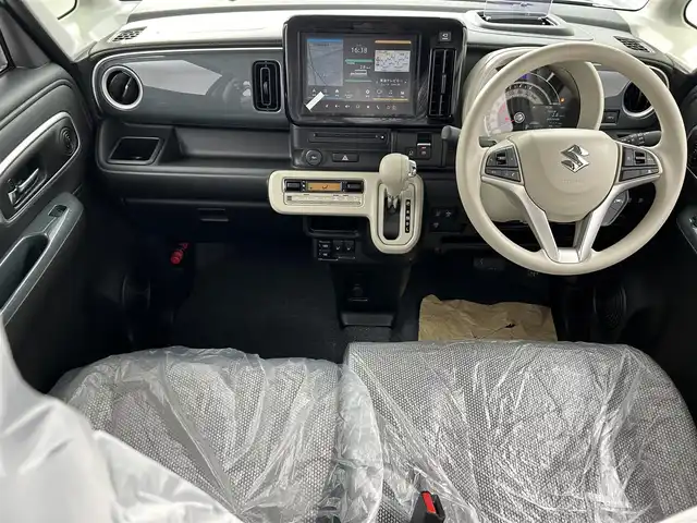 スズキ ワゴンＲ スマイル HYBRID X 愛知県 2025(令7)年 0.1万km未満 オフブルーメタリック/ガンメタリック2トーンルーフ セーフティプラスパッケージ＆全方位モニター付メモリーナビゲーション装着車/登録時走行距離6km/青/黒ツートンカラー/CD/DVD/フルセグ/スマホ連動/両側パワースライドドア/追従クルーズコントロール/運転席助手席シートヒーター/type-c充電ポート/衝突軽減システム/横滑り防止/車線逸脱防止/パーキングセンサー/アイドリングストップ/ヘッドアップディスプレイ/フォグランプ