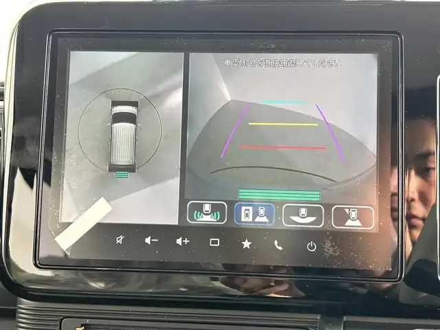 スズキ ワゴンＲ スマイル HYBRID X 愛知県 2025(令7)年 0.1万km未満 オフブルーメタリック/ガンメタリック2トーンルーフ セーフティプラスパッケージ＆全方位モニター付メモリーナビゲーション装着車/登録時走行距離6km/青/黒ツートンカラー/CD/DVD/フルセグ/スマホ連動/両側パワースライドドア/追従クルーズコントロール/運転席助手席シートヒーター/type-c充電ポート/衝突軽減システム/横滑り防止/車線逸脱防止/パーキングセンサー/アイドリングストップ/ヘッドアップディスプレイ/フォグランプ