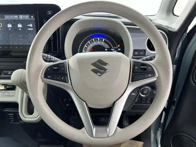 スズキ ワゴンＲ スマイル HYBRID X 愛知県 2025(令7)年 0.1万km未満 オフブルーメタリック/ガンメタリック2トーンルーフ セーフティプラスパッケージ＆全方位モニター付メモリーナビゲーション装着車/登録時走行距離6km/青/黒ツートンカラー/CD/DVD/フルセグ/スマホ連動/両側パワースライドドア/追従クルーズコントロール/運転席助手席シートヒーター/type-c充電ポート/衝突軽減システム/横滑り防止/車線逸脱防止/パーキングセンサー/アイドリングストップ/ヘッドアップディスプレイ/フォグランプ