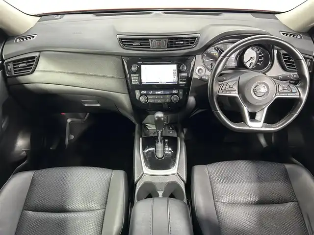 日産 エクストレイル 20X 大阪府 2017(平29)年 4.9万km ガーネットレッド プロパイロット 黒革シート 純正ナビ(フルセグ/DVD再生/Bluetooth) 衝突軽減 360カメラ ETC デジタルインナーミラー BSM 電動リアゲート クリアランスソナー オートライト