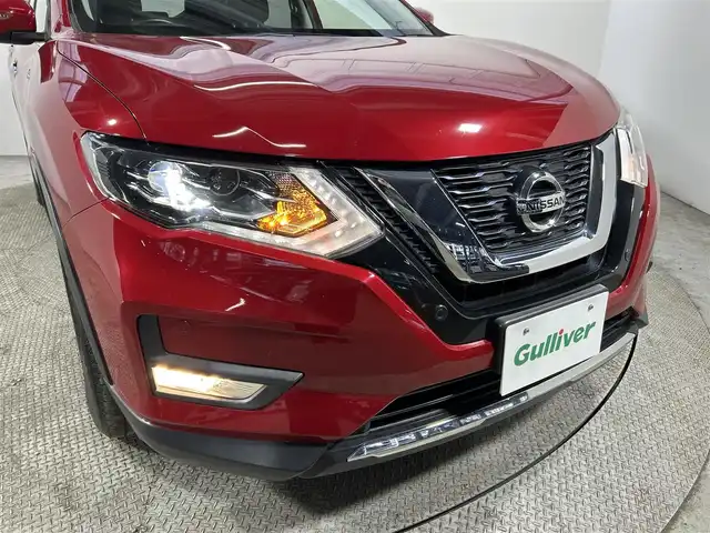 日産 エクストレイル 20X 大阪府 2017(平29)年 4.9万km ガーネットレッド プロパイロット 黒革シート 純正ナビ(フルセグ/DVD再生/Bluetooth) 衝突軽減 360カメラ ETC デジタルインナーミラー BSM 電動リアゲート クリアランスソナー オートライト