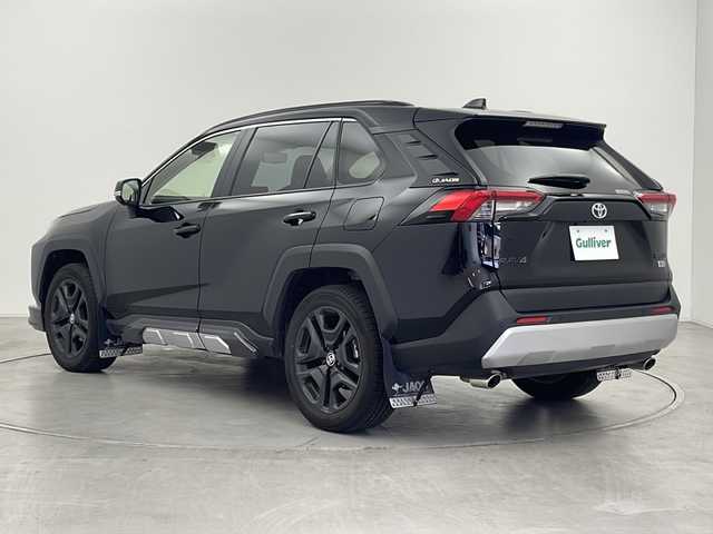 トヨタ ＲＡＶ４ ハイブリッド アドベンチャー 群馬県 2024(令6)年 1.3万km アティチュードブラックマイカ 純正１０．５型ナビ　ＪＡＯＳプロテクターキット　ＪＡＯＳマッドフラップ　ドラレコ連動型電子ミラー　ＢＳＭ　レザーシート　シートヒーター／エアシート　ビルトインＥＴＣ２．０　ステアリングヒーター　禁煙