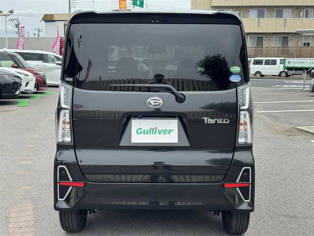ダイハツ タント カスタム RS 千葉県 2021(令3)年 1.7万km ブラックマイカメタリック ワンオーナー車/スマートアシスト/レーダークルーズコントロール/レーンアシストキープ/パーキングアシスト/コーナーセンサー/純正メモリーナビ/全方位＆バッグカメラ/フルセグTV/Bluetooth/両側パワースライドドア/ドライブレコーダー/ハーフレザー/シートヒーター/LEDヘッドライト/ETC/純正フロアマット/純正15インチAW/スマートキー/スペアキー/保証書・取説