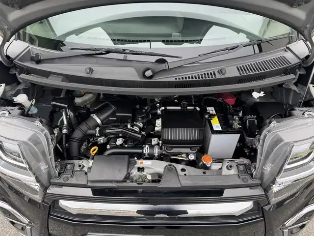 ダイハツ タント カスタム RS 千葉県 2021(令3)年 1.7万km ブラックマイカメタリック ワンオーナー車/スマートアシスト/レーダークルーズコントロール/レーンアシストキープ/パーキングアシスト/コーナーセンサー/純正メモリーナビ/全方位＆バッグカメラ/フルセグTV/Bluetooth/両側パワースライドドア/ドライブレコーダー/ハーフレザー/シートヒーター/LEDヘッドライト/ETC/純正フロアマット/純正15インチAW/スマートキー/スペアキー/保証書・取説