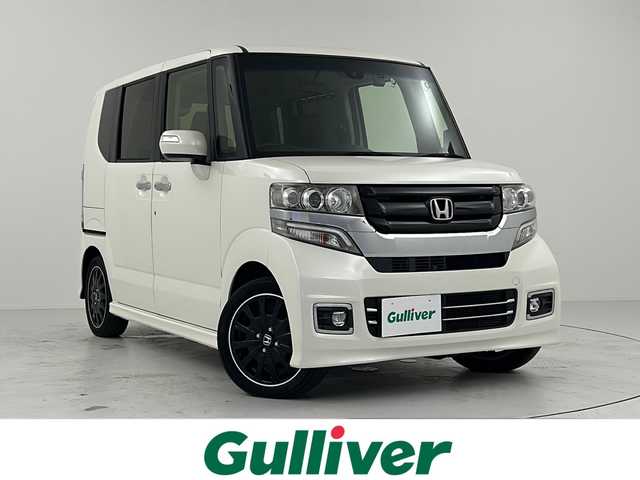 ホンダ Ｎ ＢＯＸ カスタム ターボ SSブラックSパッケージ 大阪府 2017(平29)年 5.3万km プレミアムホワイトパールⅡ 特別仕様車/あんしんパッケージ/誤発進抑制機能/純正メモリーナビ/オートライト/純正フロアマット/アイドリングストップ/ワンセグテレビ/DVD再生/ETC/両側パワースライドドア/プッシュスタート/ドライブレコーダー/HIDライト