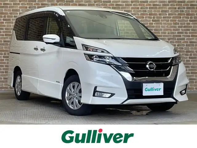 日産 セレナ ハイウェイスターVセレクションⅡ 岩手県 2019(平31)年 6.7万km ブリリアントホワイトパール ４WD/後席モニター/全方位カメラ/プロパイロット/クルーズコントロール/レーンアシスト/ハンズフリーパワースライドドア/エマージェンシーブレーキ/コーナーセンサー/パーキングアシスト/純正ナビ（Bluetooth CD DVD Blu-ray USB フルセグ）/ドライブレコーダー/ETC/アイドリングストップ/オートハイビーム/LEDヘッドライト/インテリジェントルームミラー/純正１５インチアルミホイール/3列シート/ロールサンシェード