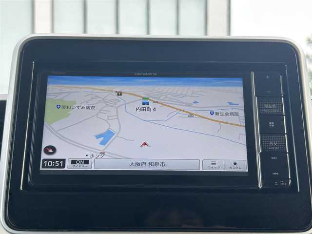 スズキ スペーシア HYBRID X 大阪府 2021(令3)年 2.5万km アーバンブラウンパールメタリック デュアルカメラブレーキサポート/スズキセーフティサポート/ヘッドアップディスプレイ/全方位モニター/コーナーセンサー/社外ナビ/　BT/CD/DVD/フルセグTV/両側パワースライドドア/シートヒーター/LEDヘッドライト/スマートキー