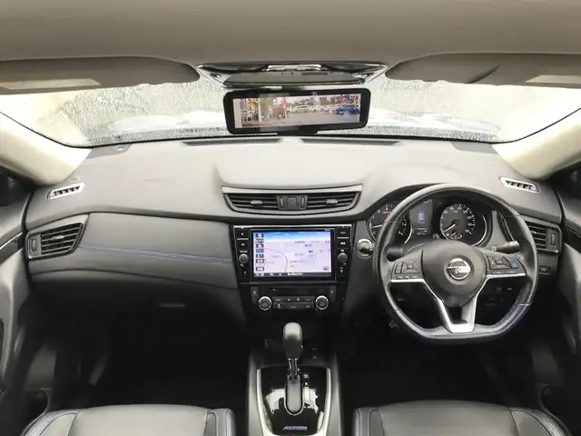 日産 エクストレイル オーテック iパッケージ 富山県 2019(平31)年 5.9万km カスピアンブルー 4WD/純正ナビ/フルセグTV/全周囲カメラ/Bluetooth/ドライブレコーダー/デジタルインナーミラー/衝突被害軽減ブレーキ/コーナーセンサー/レーンキープアシスト/プロパイロット/プッシュスタート/スマートキー/シートヒーター/電動リアゲート/革巻きステアリング/ステアリングスイッチ/ETC