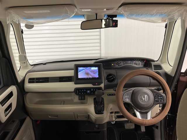 ホンダ Ｎ ＢＯＸ G L ホンダセンシング 熊本県 2020(令2)年 1.6万km プレミアムアガットブラウンP 社外ナビ(フルセグTV/Bluetooth/CD・DVD/)/バックカメラ/ETC/ドラレコ前後/コーナーセンサー/ホンダセンシング/・オートハイビーム/・衝突軽減ブレーキ/・路外逸脱抑制機能/・アダプティブクルーズコントール/・車線維持支援システム/片側パワースライドドア/前席シートヒーター/LEDライト/社外フロアマット/スペアキー/ステアリングカバー/USBポート