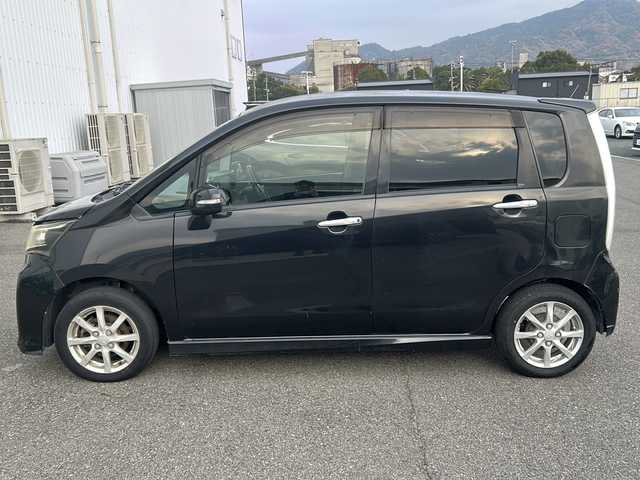 ダイハツ ムーヴ カスタム X LTD SA 福岡県 2013(平25)年 15.9万km ブラックマイカメタリック 純正SDナビ/（AM/FM/CD/ワンセグTV）/プッシュスタートボタン/スマートキー/スペアキー有/純正14インチアルミホイール/ベンチシート/キセノンヘッドライト/オートライト/ドアバイザー