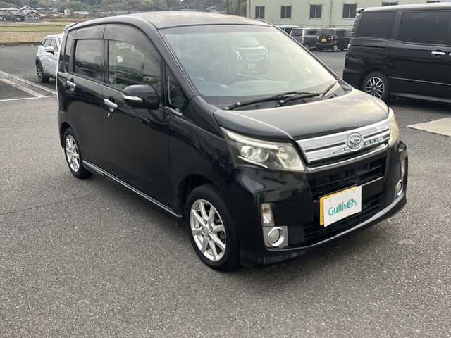 ダイハツ ムーヴ カスタム X LTD SA 福岡県 2013(平25)年 15.9万km ブラックマイカメタリック 純正SDナビ/（AM/FM/CD/ワンセグTV）/プッシュスタートボタン/スマートキー/スペアキー有/純正14インチアルミホイール/ベンチシート/キセノンヘッドライト/オートライト/ドアバイザー