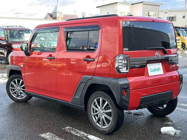 ダイハツ タフト G ターボ 秋田県 2020(令2)年 2万km コンパーノレッド 4WD/ワンオーナー/純正SDナビ/Bluetooth、CD/DVD、フルセグTV/全方位カメラ/レーダークルーズコントロール/ドライブレコーダー/ガラスルーフ/前席シートヒーター/社外15インチAW/純正15インチAWサマータイヤ積込/保証書、取説